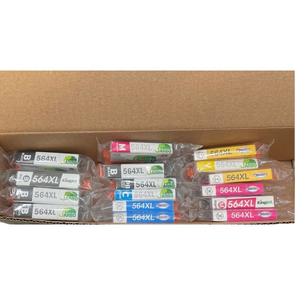 16 JARBO 564 Ink For DeskJet 3520 3522 Photosmart 7520 6520 5520 7525 5514 7510